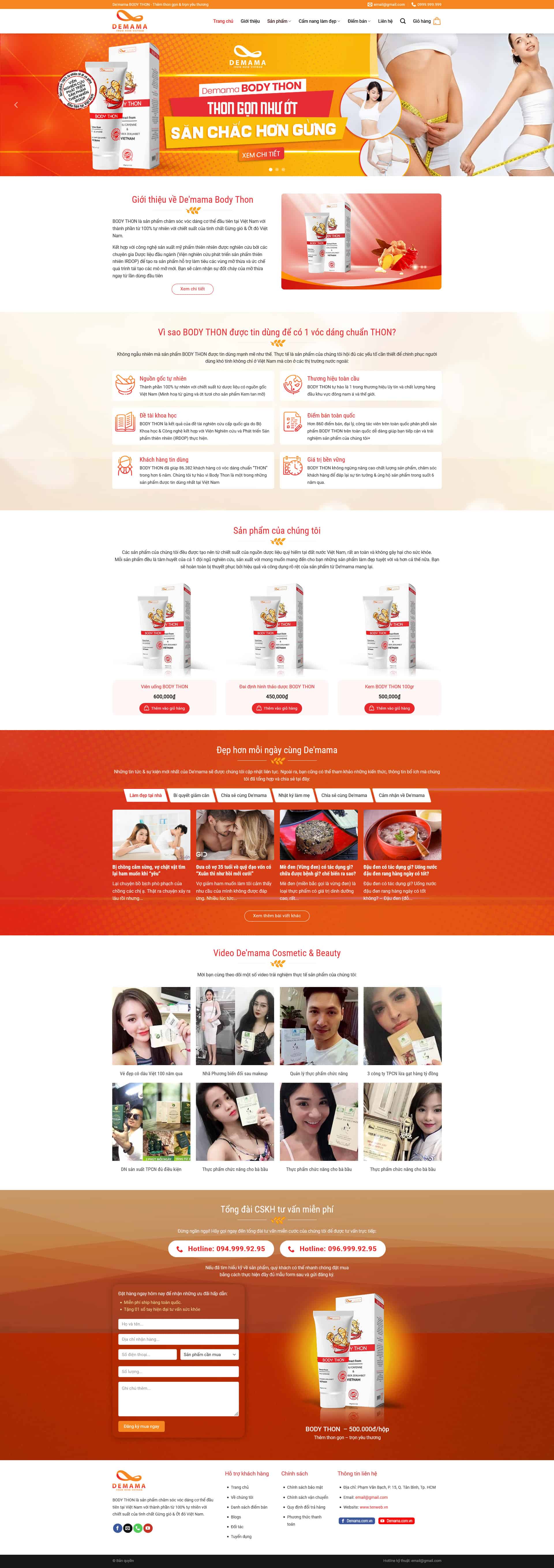 thucpham9.mauthemewp.com Theme wordpress thực phẩm chức năng đẹp , chuẩn seo