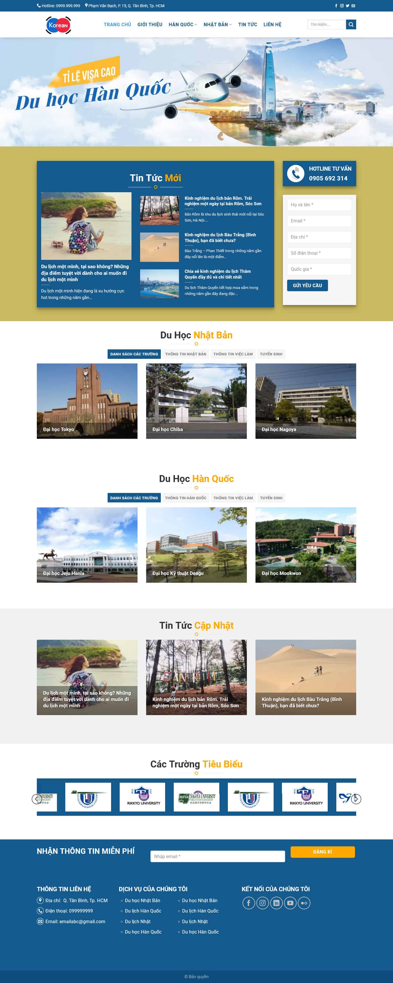 duhochanquoc.mauthemewp.com Theme wordpress du học hàn quốc