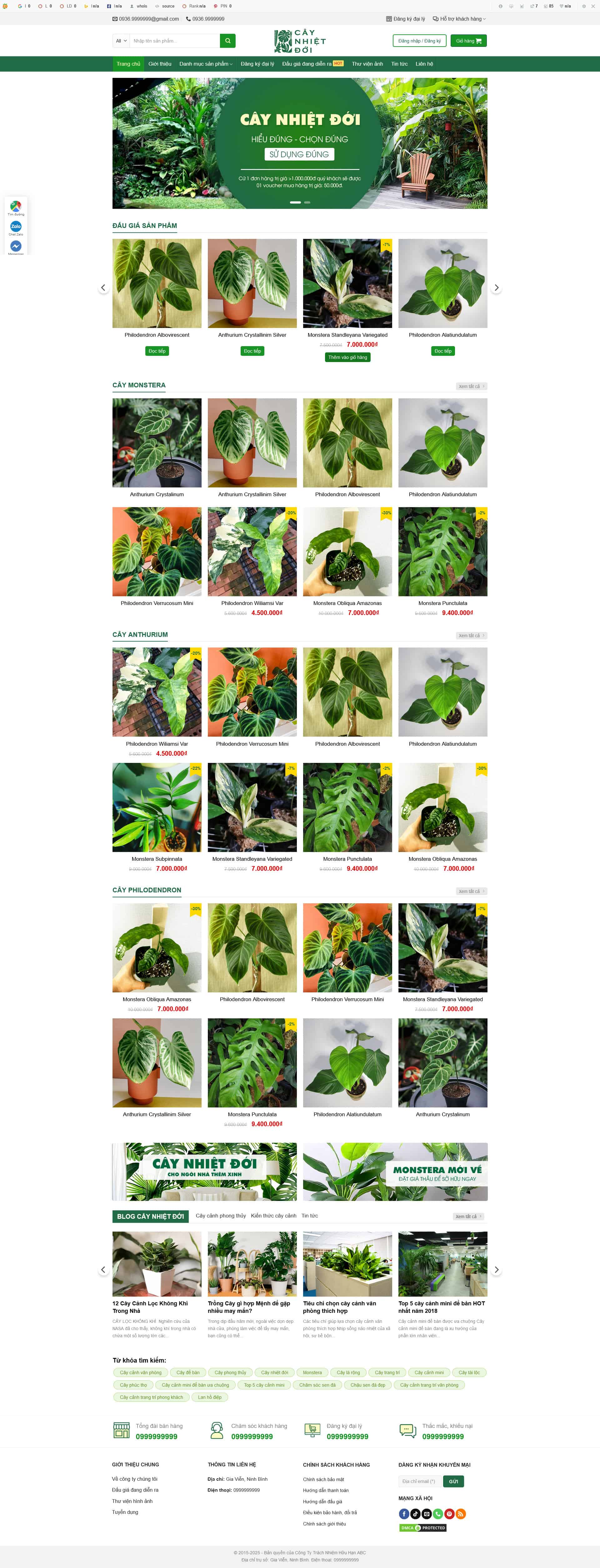caynhietdoi.mauthemewp.com Theme wordpress bán cây xanh nhiệt đới