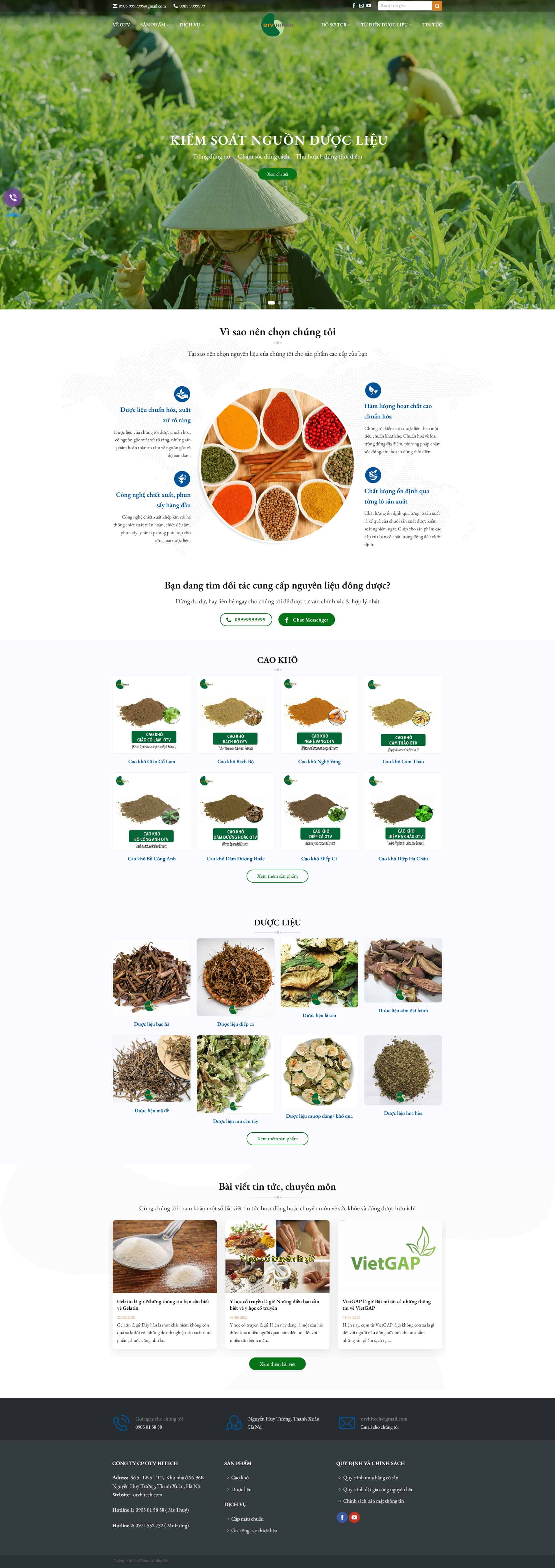 duoclieu.mauthemewp.com Theme wordpress công ty dược liệu dược phẩm