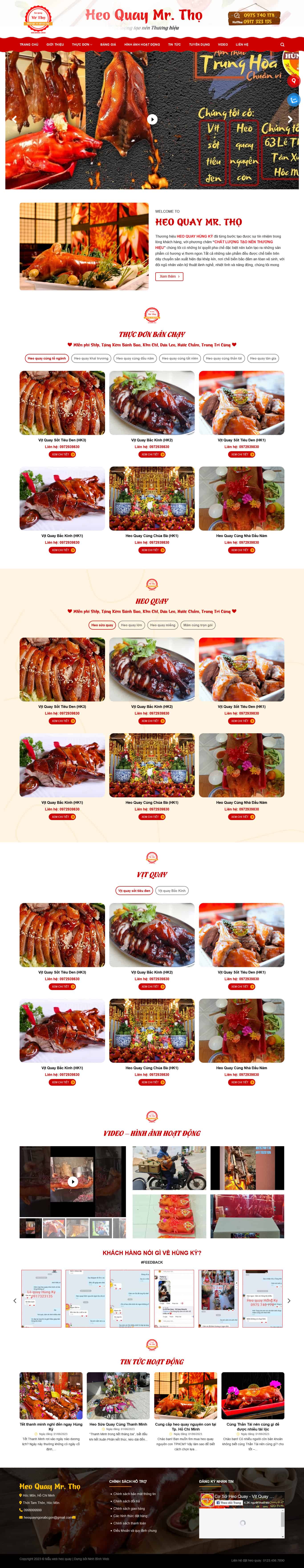 heoquay.mauthemewp.com Theme wordpress bán heo quay