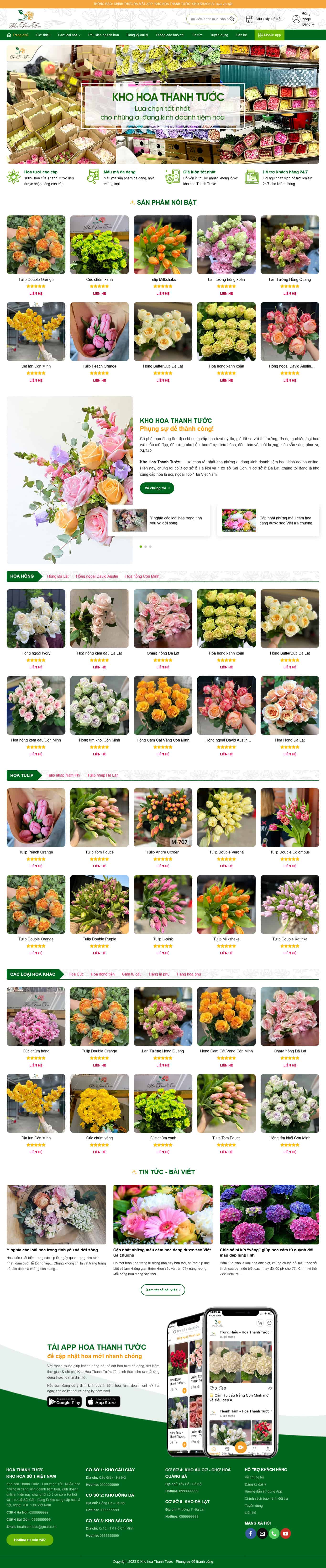 hoatuoi.mauthemewp.com Theme wordpress shop hoa tươi đẹp