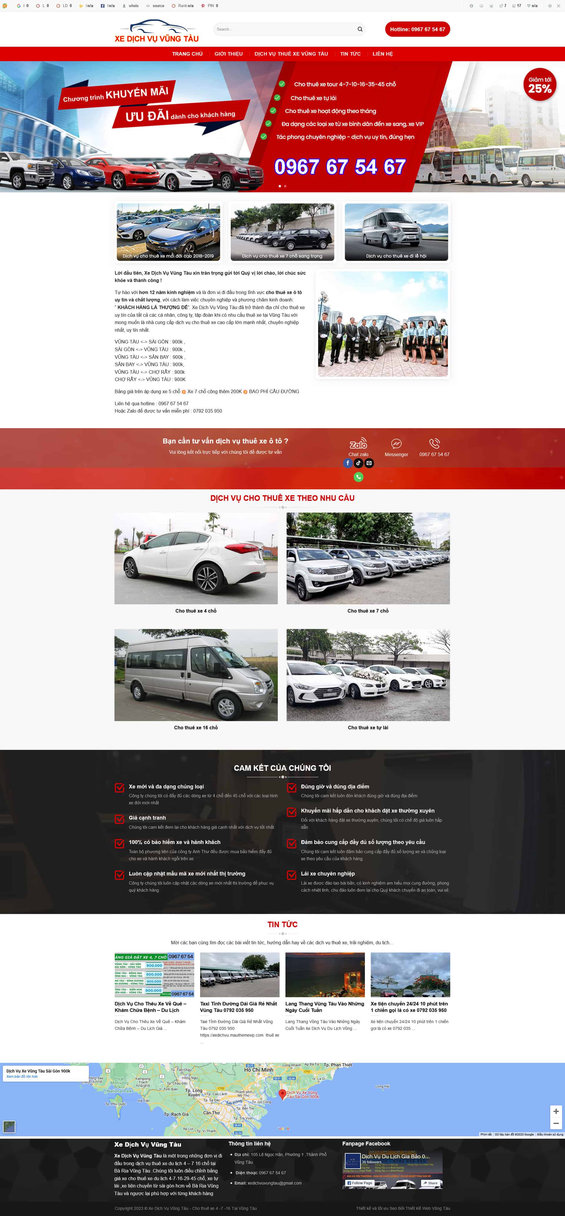 xedichvu.mauthemewp.com Theme wordpress dịch vụ cho thuê xe