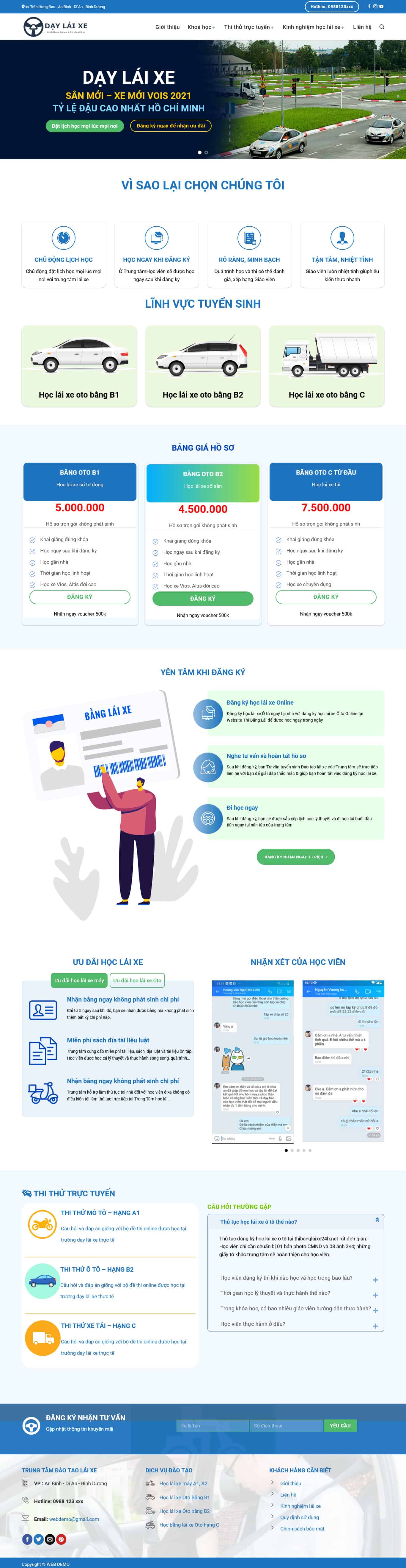 daylaixe2.mauthemewp.com Theme wordpress dạy lái xe 2