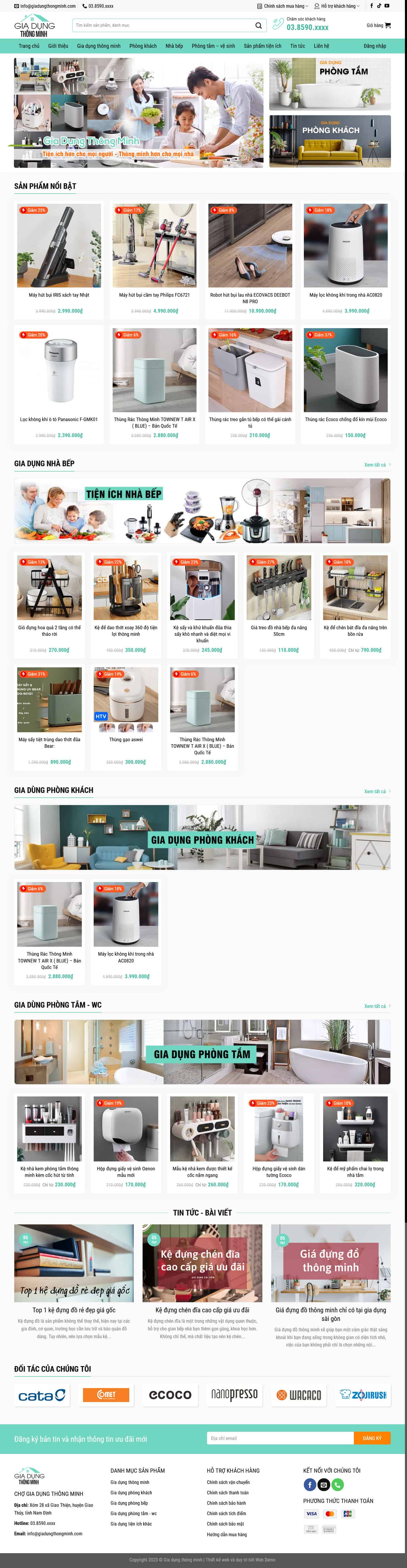 giadung3.mauthemewp.com Theme Wordpress gia dụng 3