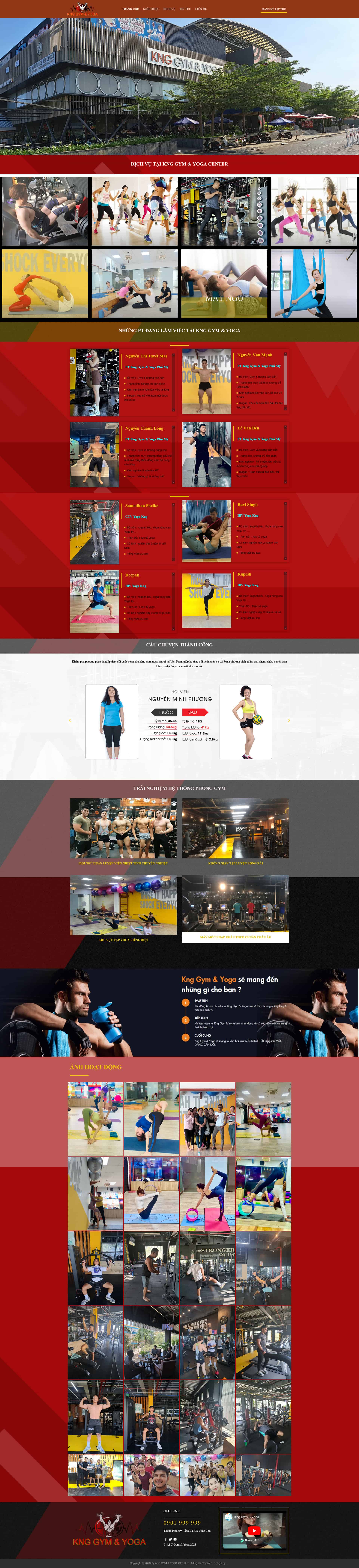 knggym.com Theme WordPress Trung tâm tập gym 1