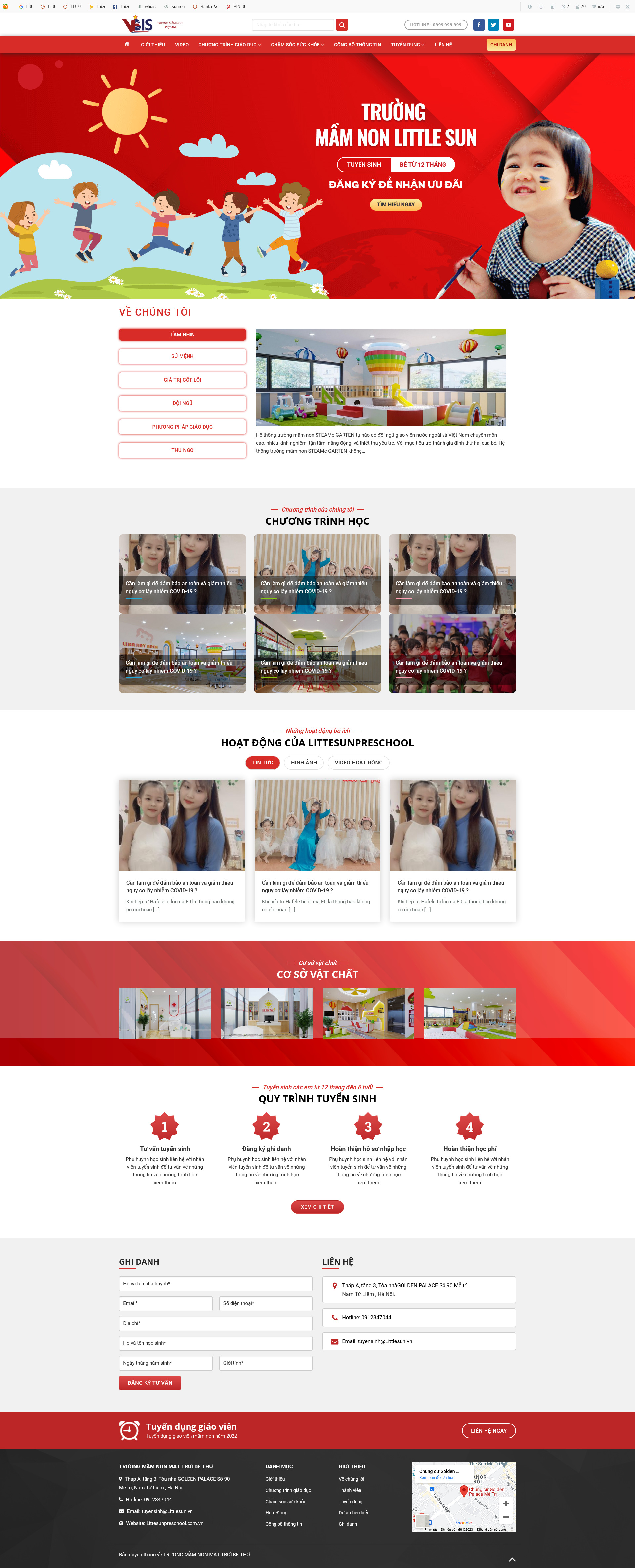 mannon.mauthemewp.net Theme wordpress trường mầm non