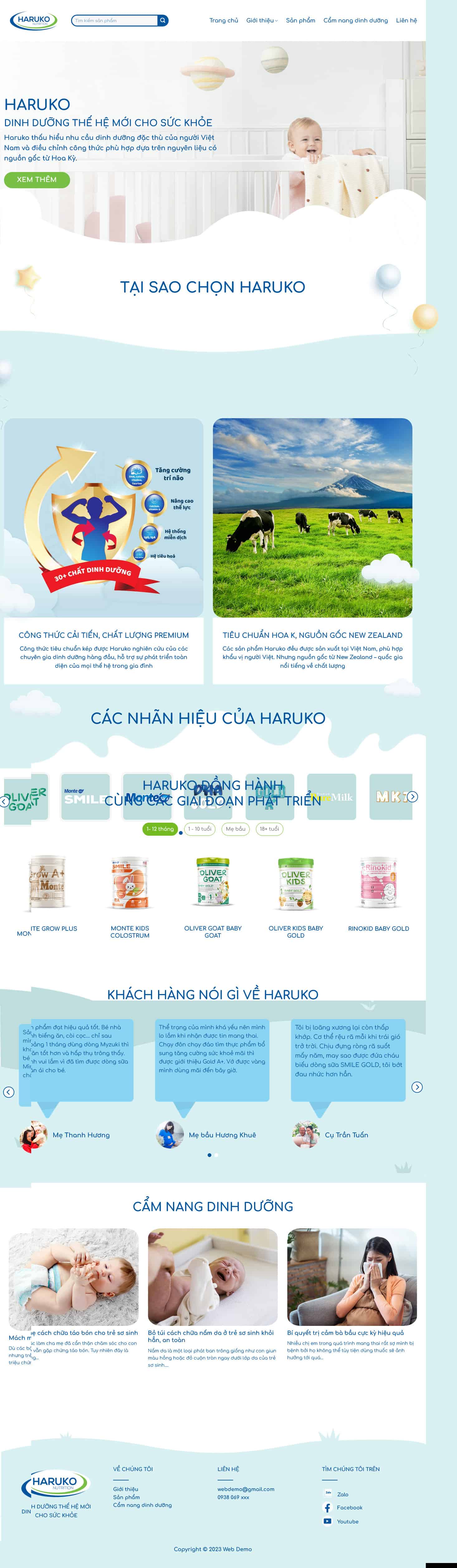 milk2.mauthemewp.com Theme wordpress bán sữa 2