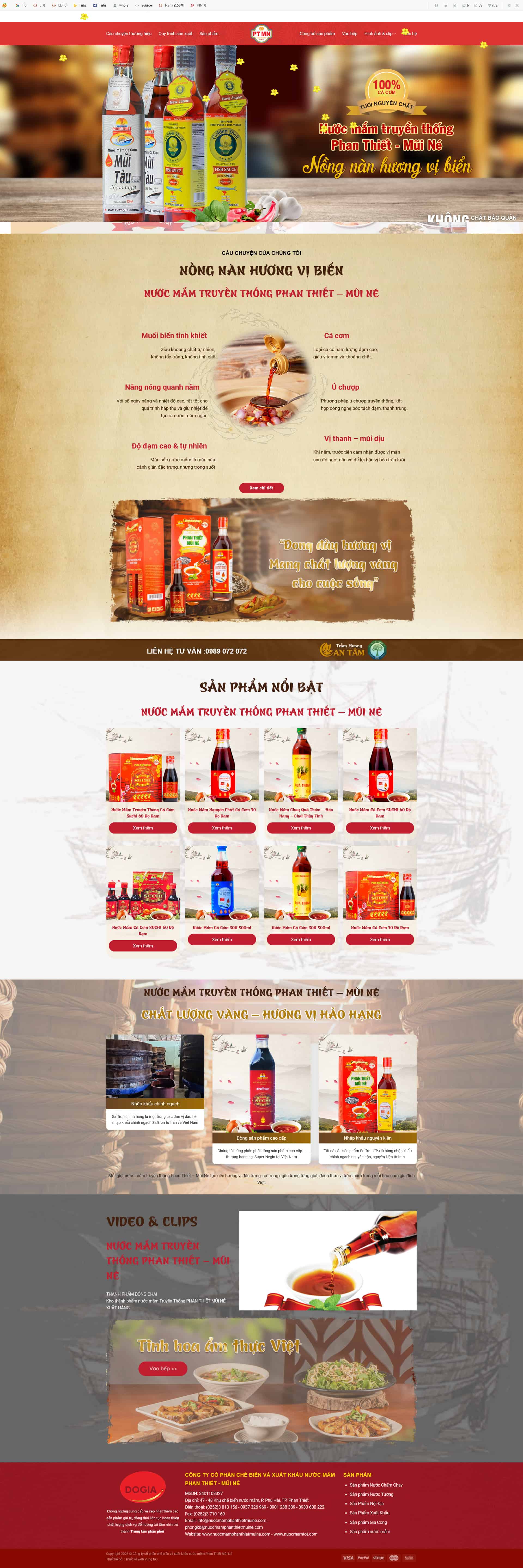 nuocmam.themewpgiare.com Theme wordpress bán nước mắm , thực phẩm