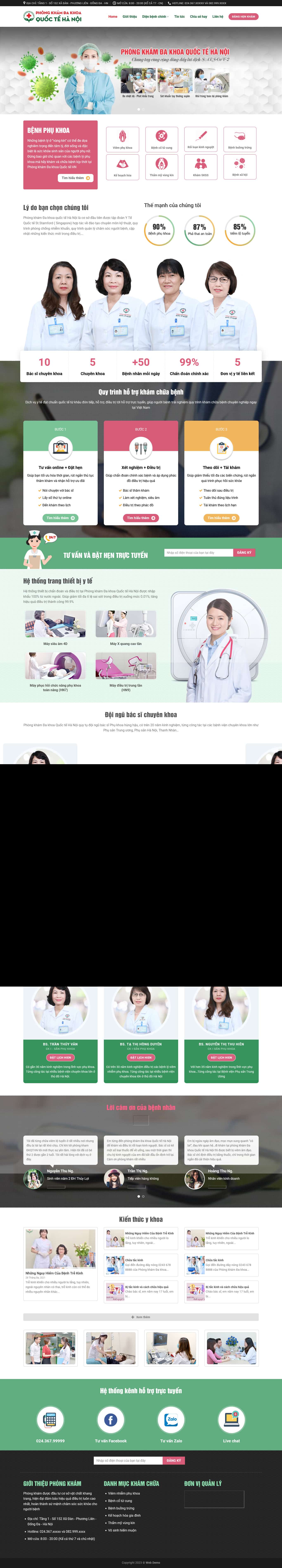 phongkham2.mauthemewp.com Theme wordpress phòng khám 2