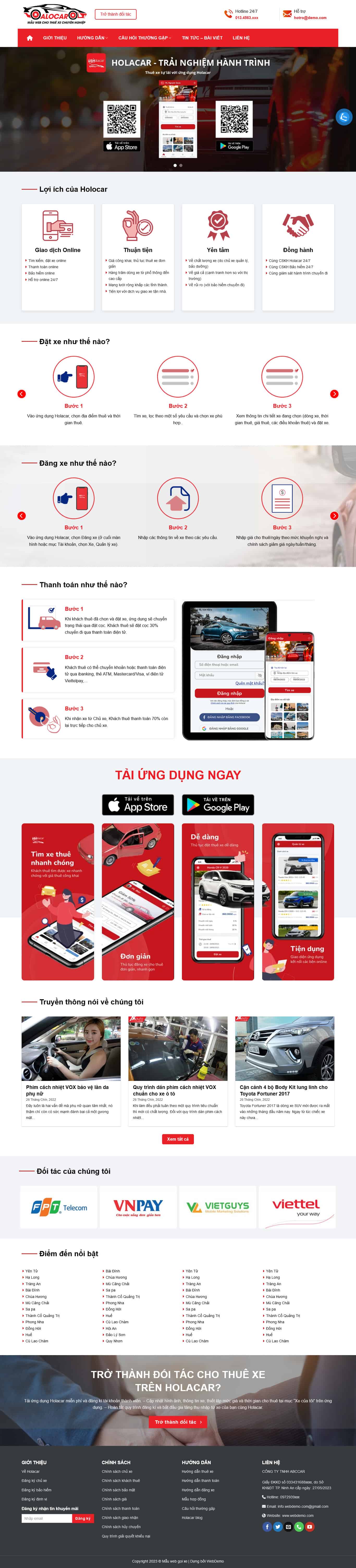 taxi3.mauthemewp.com Theme wordpress dịch vụ taxi 3