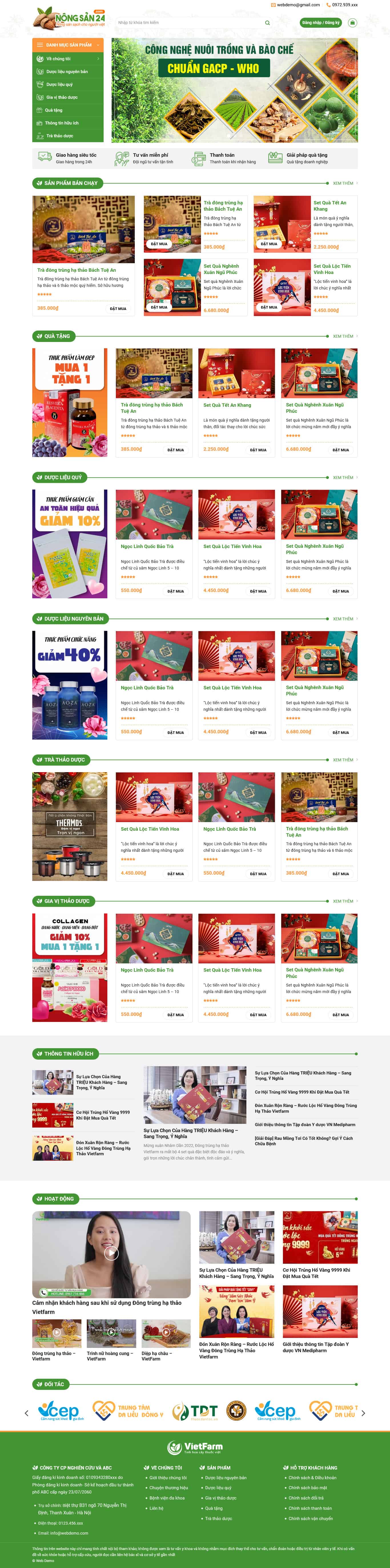 thucpham25.mauthemewp.com Theme wordpress thực phẩm 25 bán quà tặng