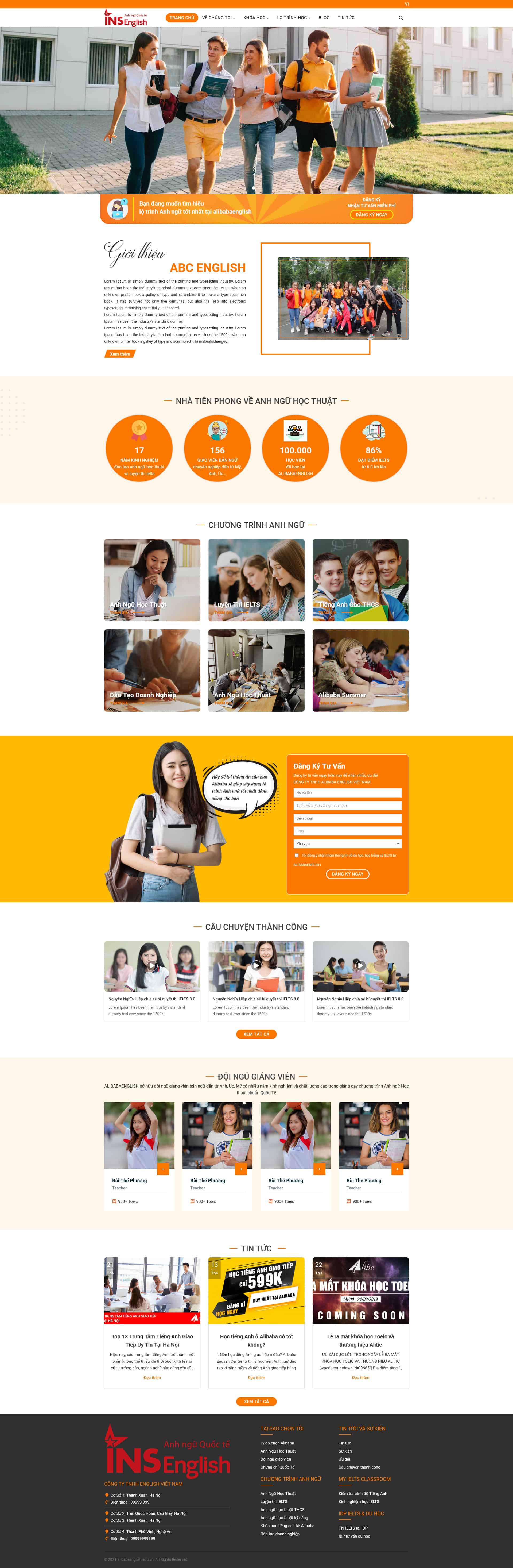 truonganhngu.mauthemewp.com Theme WordPress Trường Anh ngữ