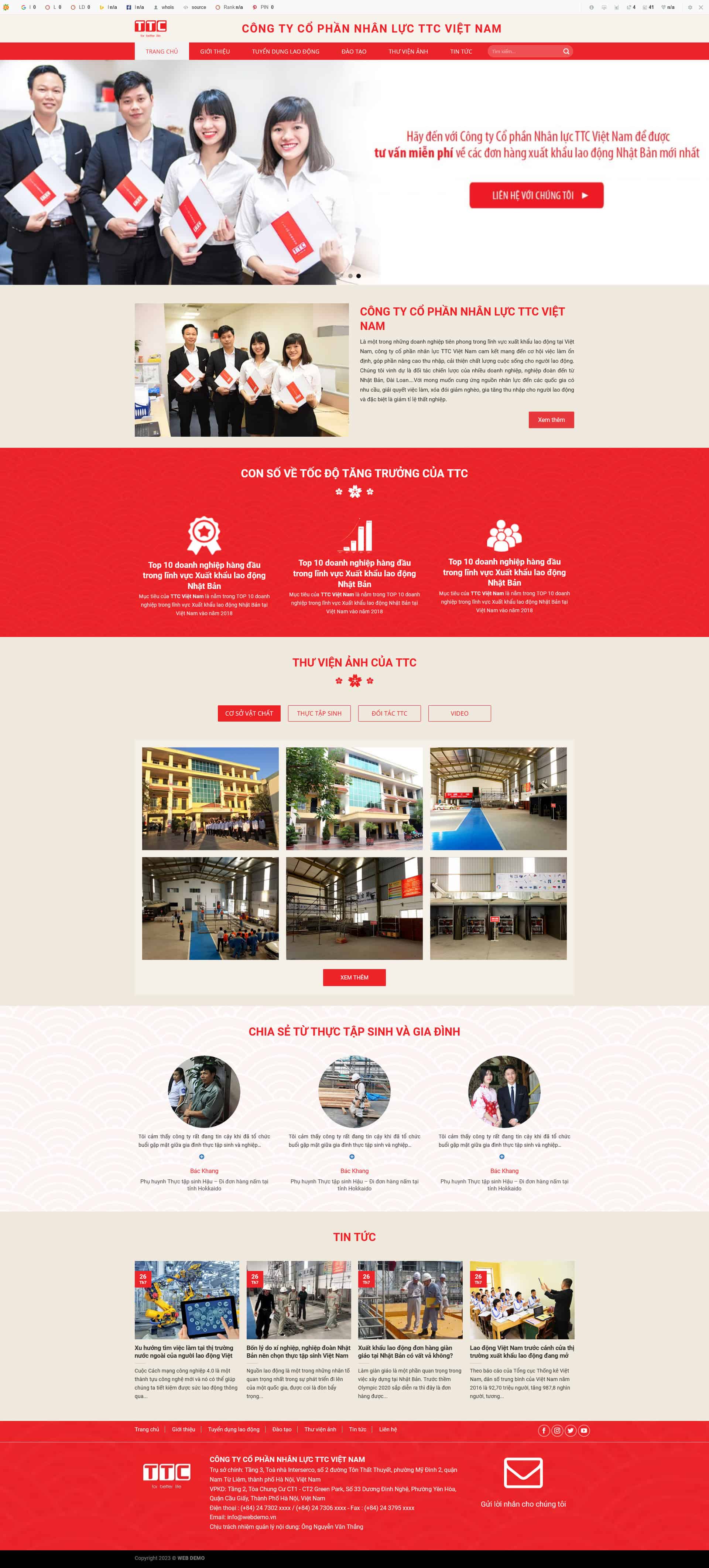 xkld8.mauthemewp.com Theme wordpress xuất khẩu lao động cung ứng nhân lực